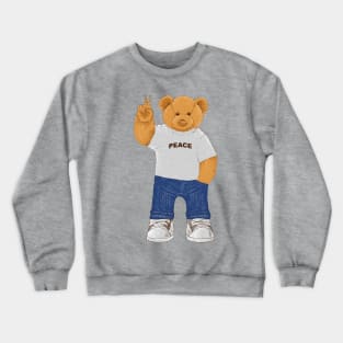 Peace Bear Crewneck Sweatshirt